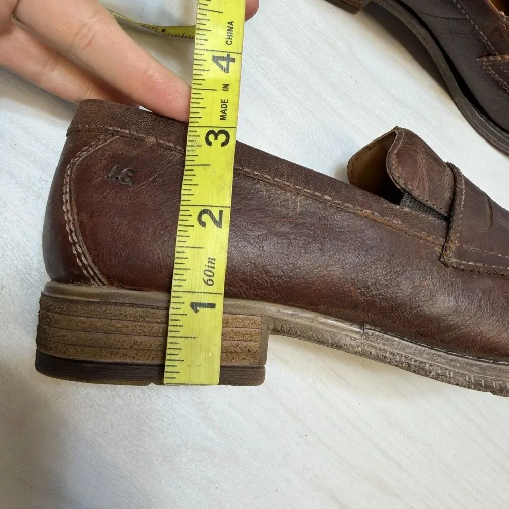 Josef Seibel Sienna 96 Penny Loafer Women's Size 7.5 Brown Leather Slip On Shoes